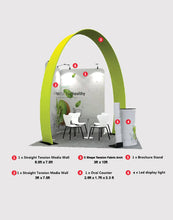 Load image into Gallery viewer, Modular Horseshoe Arch Exhibition Kit for 10ft Wide Booths

