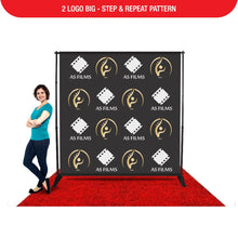 Load image into Gallery viewer, Step and Repeat Event Media Wall Backdrops
