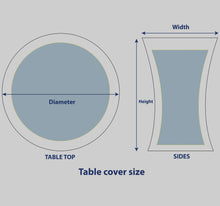 Load image into Gallery viewer, Round Stretch Table Covers
