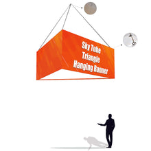 Load image into Gallery viewer, Triangle Hanging Exhibition Banner
